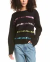 Design History Sequin Sweater In Black Combo In Black
