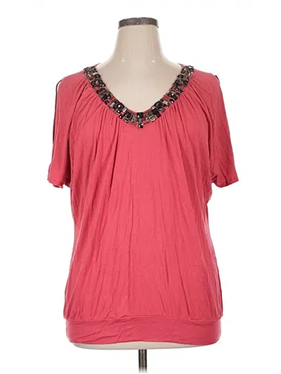 Pre-owned Design History Short Sleeve Blouse In Pink