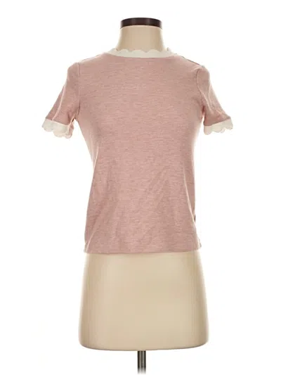 Pre-owned Design History Short Sleeve Turtleneck In Pink
