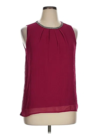 Pre-owned Design History Sleeveless Blouse In Burgundy