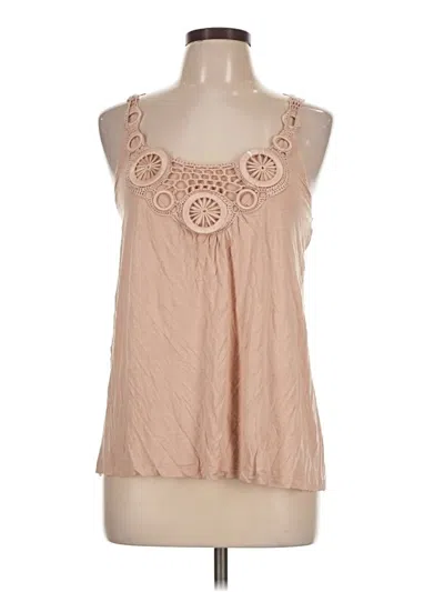Pre-owned Design History Sleeveless Blouse In Tan