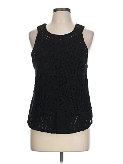 Pre-owned Design History Sleeveless Top Black Halter Neckline Tops