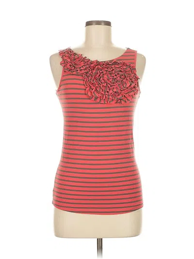 Pre-owned Design History Sleeveless Top Red Sweetheart Neckline Tops