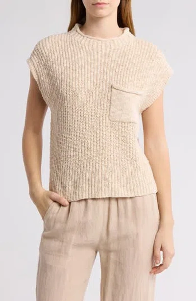 Design History Slub Vest In Dune