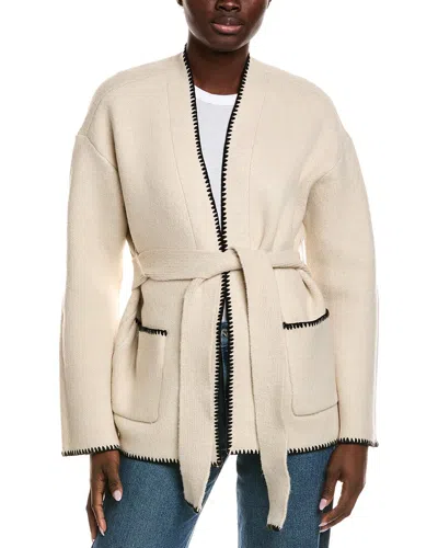 Design History Tie Front Cardigan In Tan