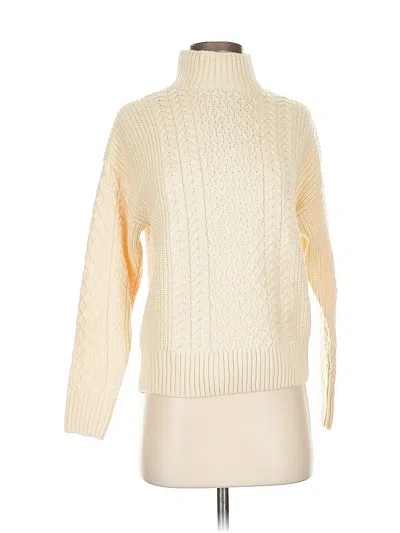 Pre-owned Design History Turtleneck Sweater In White