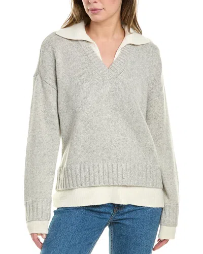 Design History Twofer Sweater In White