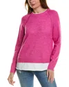 Design History Twofer Sweater In Pink