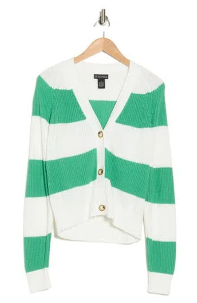 Design History Varsity Cardigan In Margarita Combo