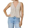 Design History Vest Sweater In Twine In Neutral