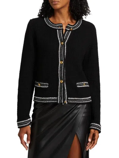 Design History Women's Contrast-trim Cardigan