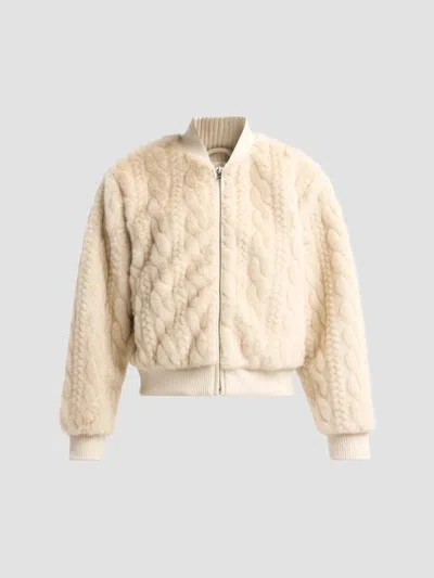 Design History Women's Debbi Cable-knit Jacket In Ivory