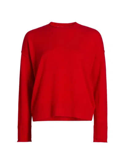 Design History Women's Easy Cashmere Crewneck Sweater In Red