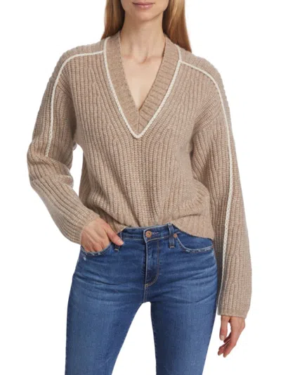 Design History Women's James Wool Blend Sweater In Mushroom