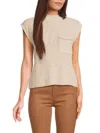 Design History Slub Vest In Dune
