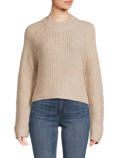 Design History Women's Raglan Sleeve Sweater In Simply Taupe