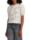 Design History Women's Short-sleeve Blouson Sweater In Neutral