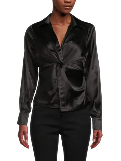 DESIGN HISTORY WOMEN'S TWISTED BLOUSE