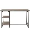 Design House Leick Home Computer Desk With Reversible Stepped Tier Shelf