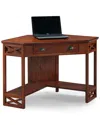 Design House Leick Home Corner Computer Writing Desk With Keyboard Drawer
