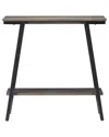 Design House Leick Home Empiria 30in Wood & Metal Hall Console Table With Shelf