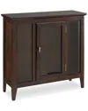Design House Leick Home Ryan Solid Wood 1-door Curio Cabinet With Lighted Display &  Adjustable Glass Shelf