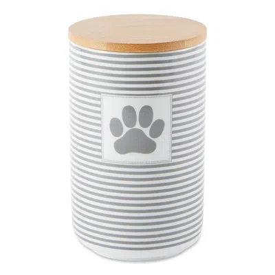 Design Imports 0.8 Lb Ceramic Treat Jar In Blue
