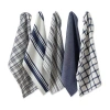 Design Imports 5-pc. Assorted Woven Dish Cloth Set In Blue