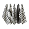 Design Imports 5-pc. Assorted Woven Dish Cloth Set In Gray
