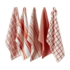 Design Imports 5-pc. Assorted Woven Dish Cloth Set In Orange
