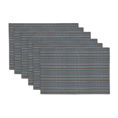 Design Imports 6-pc. Placemat In Blue
