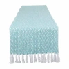Design Imports Aqua Mini Diamond Table Runner In Blue