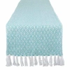 Design Imports Aqua Mini Diamond Table Runner In Blue