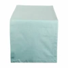 Design Imports Aqua Solid Chambray Table Runner In Blue
