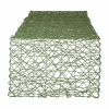 Design Imports Artichoke Woven Paper Table Runner In Green