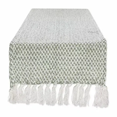 Design Imports Artichoke Woven Table Runner In Green