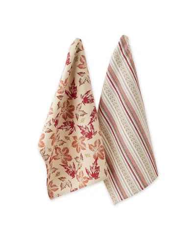 Design Imports Assorted Dishtowel, Set Of 2 In Multi