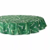 Design Imports Banana Leaf Outdoor Tablecloth In Green
