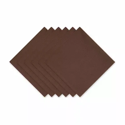 Design Imports Bark Brown 6-pc. Napkins