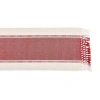Design Imports Barn Red Dobby Stripe Table Runner In Red