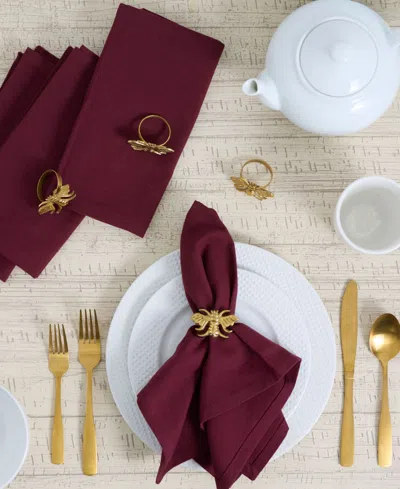 Design Imports Bee Napkin Ring, Set Of 4 In Gold