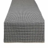 Design Imports Black Farmhouse Gingham Table Runner In Black