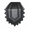 Design Imports Black Nordic Lace Table Runner In Black