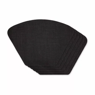 Design Imports Black Solid Table 6-pc. Placemat