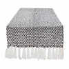 Design Imports Black Woven Table Runner In Black