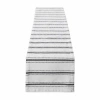 Design Imports Black Zig Dobby Stripe Table Runner In Black