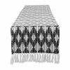 Design Imports Black/gray Colby Southwest Table Runner In Gray
