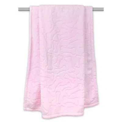 Design Imports Bone Dry Warm Plush Pet Blanket In Pink