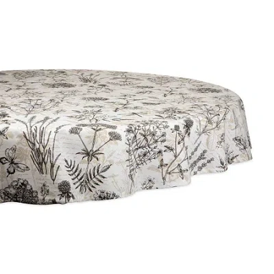 Design Imports Botanical Tablecloth In Multi