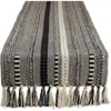 Design Imports Braided Stripe Table Runner In Black